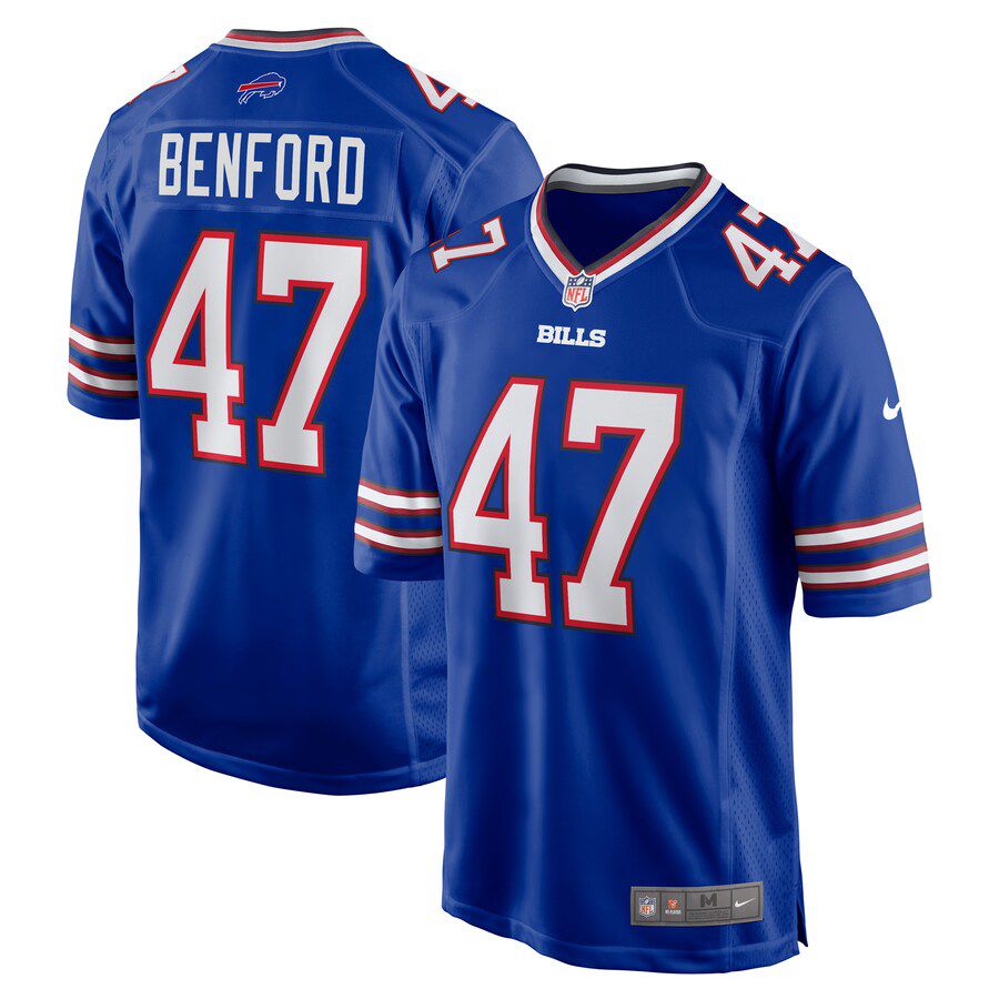 Men Buffalo Bills #47 Christian Benford Nike Royal Game NFL Jersey